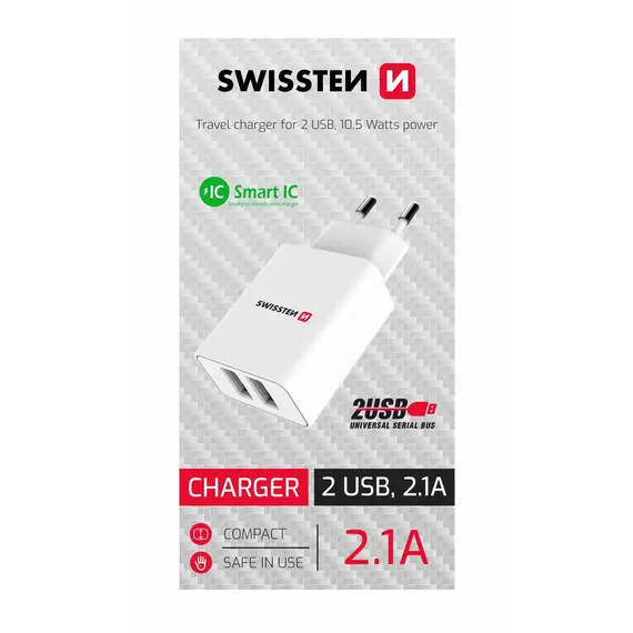 Mbushës Telefoni Swissten Travel Smart Ic 2Xusb 22034000