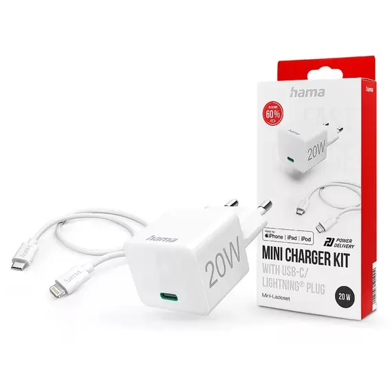 Mbushës Telefoni  Hama Mbushës , Usb-C Lehtë Kabl 20W 3A