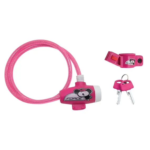 Dry pë biçikleta të fëmijëve me mbajtës FORCE 80cm / 8mm, e pembe