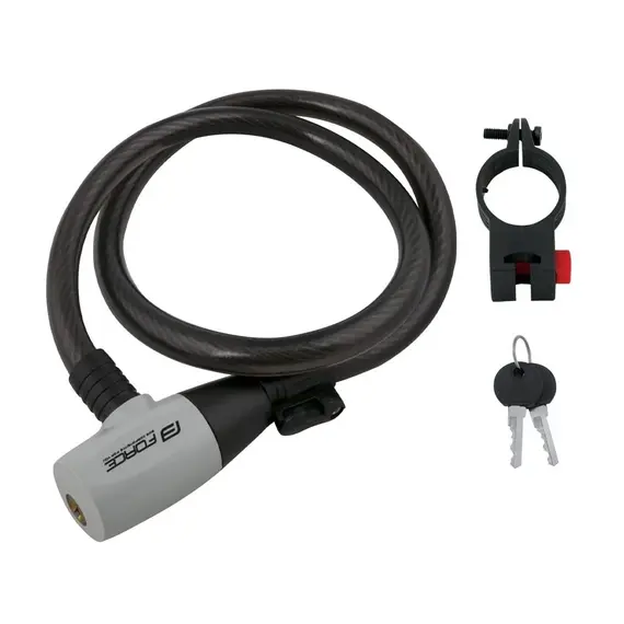 Dry per biçikleta spirale me kod, 80cm - 12mm, zeze, Force