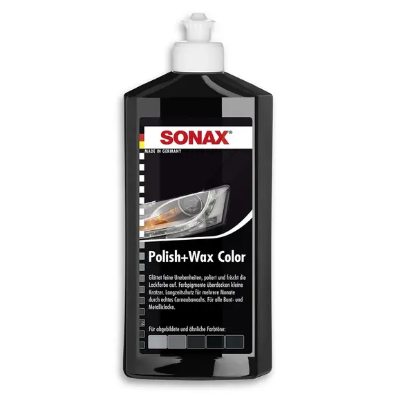 SONAX Polir&wax me Ngjyrë të Zezë 250ml