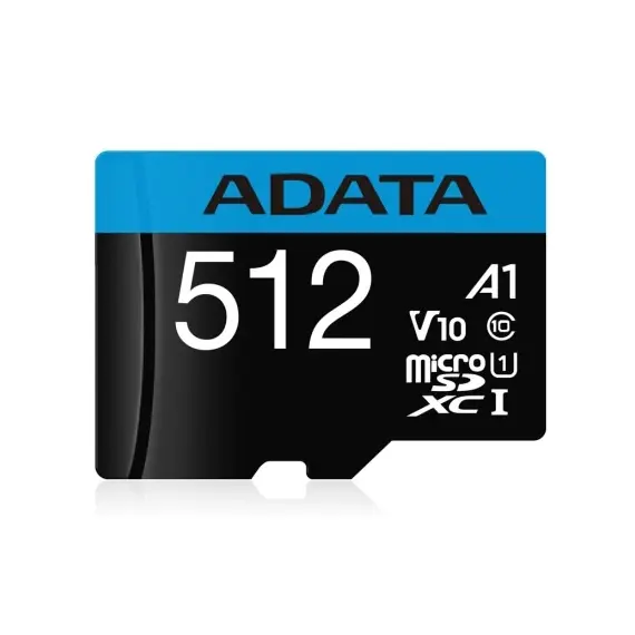 Microsd  Adata 512Gb Read 100 Mb, S,  Write 25 Mb, S