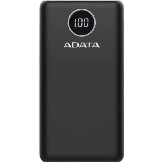 PowerBank Adata Portabila battery AP10000,10000mAh, 2x USB, 1x USB-C, Power Delivery, Quick Charge / Black