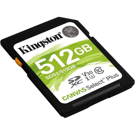 Microsd  Kingston Canvas Select Plus,  512Gb,  Class 10