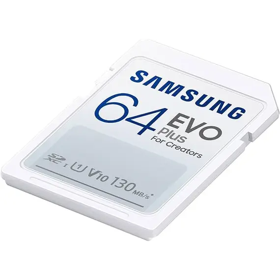 Microsd Samsung Evo Plus Sdxc Mb-Sc64K, Eu,  64Gb,  Class U1,  V10