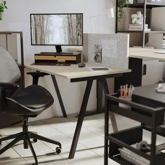 IKEA ELLOVEN Mbajtëse me fiokë, hiri, Ngjyra: Hiri, 2 image