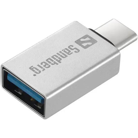 Konvertues Sandberg, Usb-C  St  > Usb-A  Bu , Silver