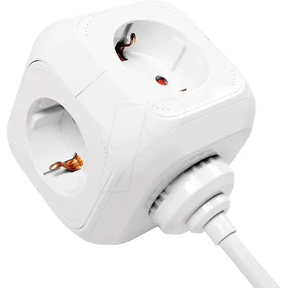 Kabëll Vazhduese Logilink, Ac 250V 2Xusb 4X,  1, 4M,  Bardhë , 3 image