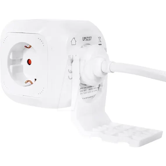 Kabëll Vazhduese Logilink, Ac 250V 2Xusb 4X,  1, 4M,  Bardhë , 4 image