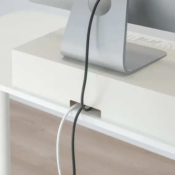 IKEA ELLOVEN Mbajtëse me fiokë, e bardhë, Ngjyra: Bardhë, 6 image