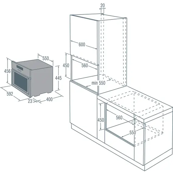 Furrë me avull Gorenje GCS 131 B, 2 image