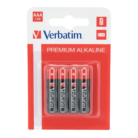 Bateria Verbatim Premium Alkaline Lr03,  1.5V, Aaa  49920