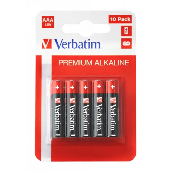 Bateria  Verbatim Premium,  Alkaline Lr03,  1.5V, Aaa 49874