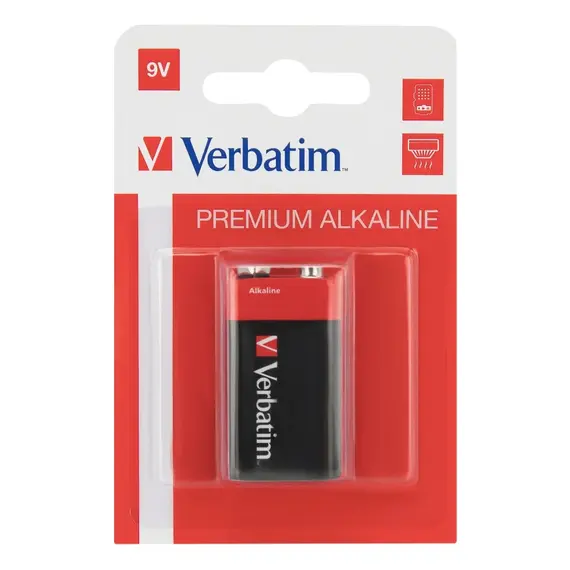 Bateria  Verbatim Premium Alkaline 9 V,  49924