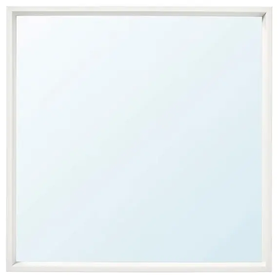 IKEA NISSEDAL Pasqyrë 65x65cm / bardhë, Ngjyra: Bardhë, 2 image