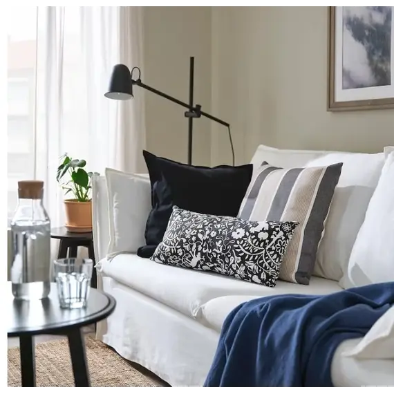 IKEA Jastëk, 30x58cm, Ngjyra: Zezë, 2 image