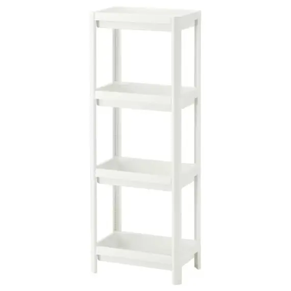 IKEA VESKEN Raft plastike, 37x23x101cm / bardhë, Ngjyra: Bardhë