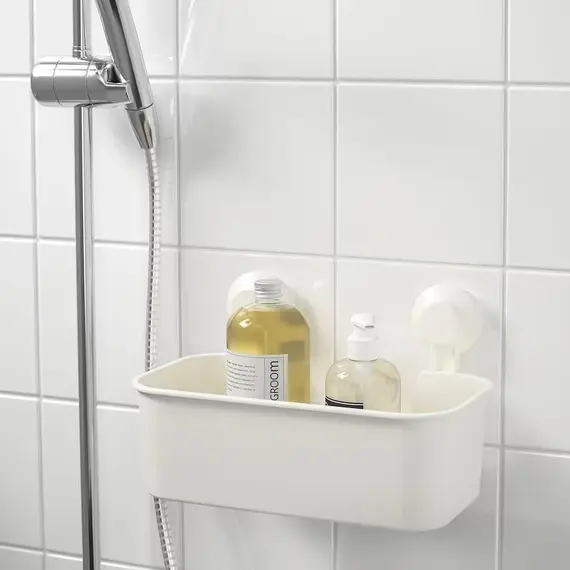 IKEA TISKEN Raft me vakum, Ngjyra: Bezhë, 9 image