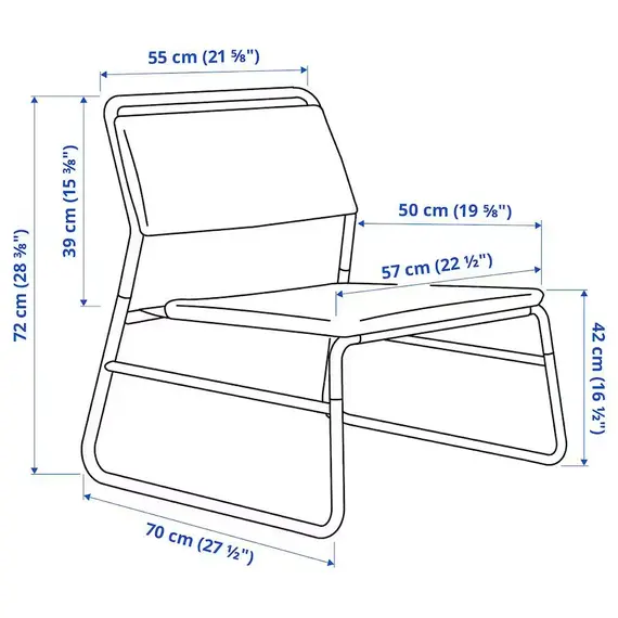 IKEA LINNEBACK Karrige / hiri, Ngjyra: Hiri, 8 image