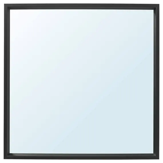 IKEA NISSEDAL Pasqyrë 65x65cm / zezë, Ngjyra: Zezë, 2 image