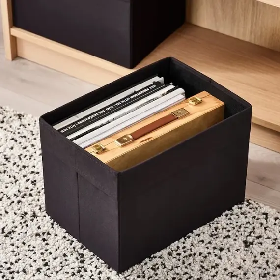 IKEA DRONA Kuti organizuese, 25x35x25cm, Ngjyra: Zezë, 5 image