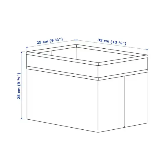 IKEA DRONA Kuti organizuese, 25x35x25cm, Ngjyra: Bardhë, 6 image