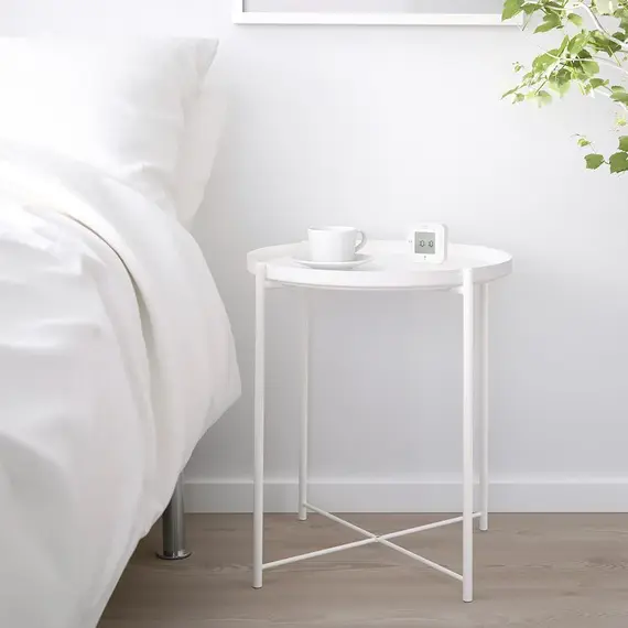 IKEA GLADOM Tavolinë 45x53cm / bardhë, Ngjyra: Bardhë, 2 image