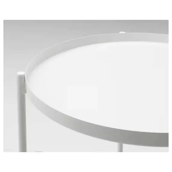 IKEA GLADOM Tavolinë 45x53cm / bardhë, Ngjyra: Bardhë, 9 image