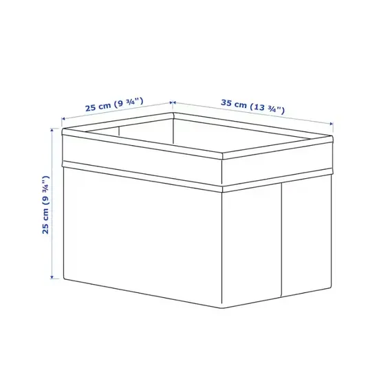 IKEA DRONA Kuti organizuese, 25x35x25cm, Ngjyra: Zezë, 8 image