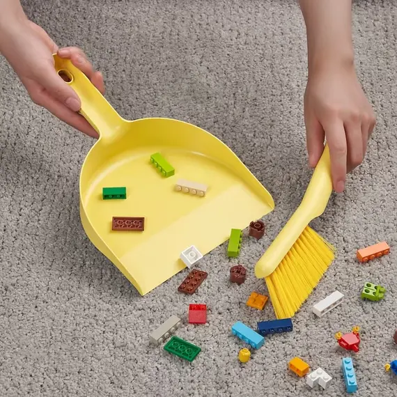 IKEA PEPPRIG Brushë dhe kaci, Ngjyra: Verdhë, 2 image