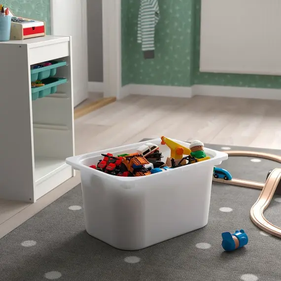 IKEA TROFAST Shportë organizues, 42x30x23cm, Ngjyra: Bardhë
