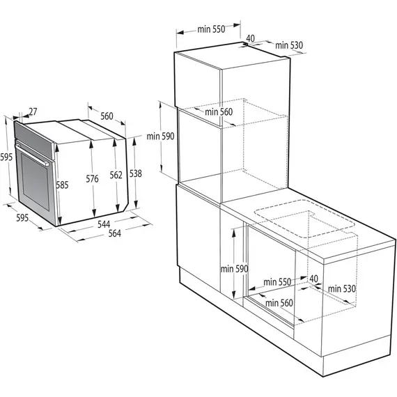 Furre montuese Gorenje BOS6737E02X, 14 image
