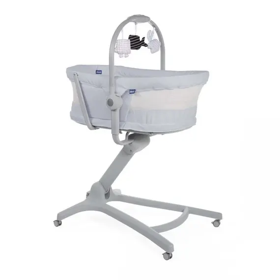 Krevat Chicco Baby Hug 4në1, hiri, Ngjyra: Hiri hapur, 6 image