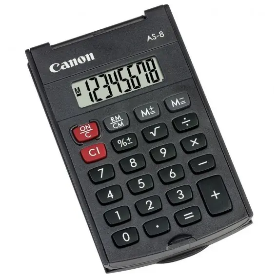 Llogaritës Canon As8 8 Digits,  Lcd Display