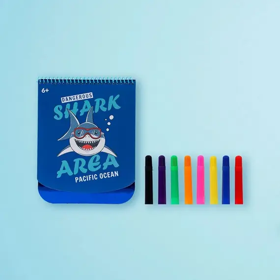 Set librash për ngjyrosje Shark DIY Series, Ngjyra: Kaltërt