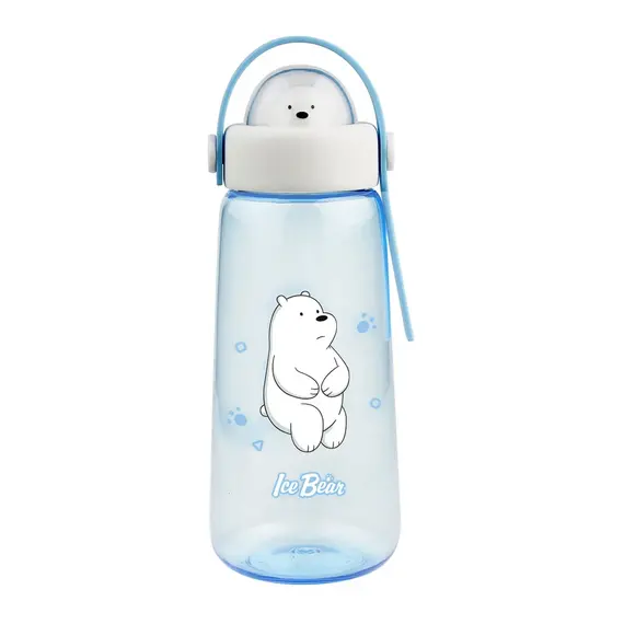 Shishe plastike We Bare Bears 600ml Ice Bear, Ngjyra: Bardhë