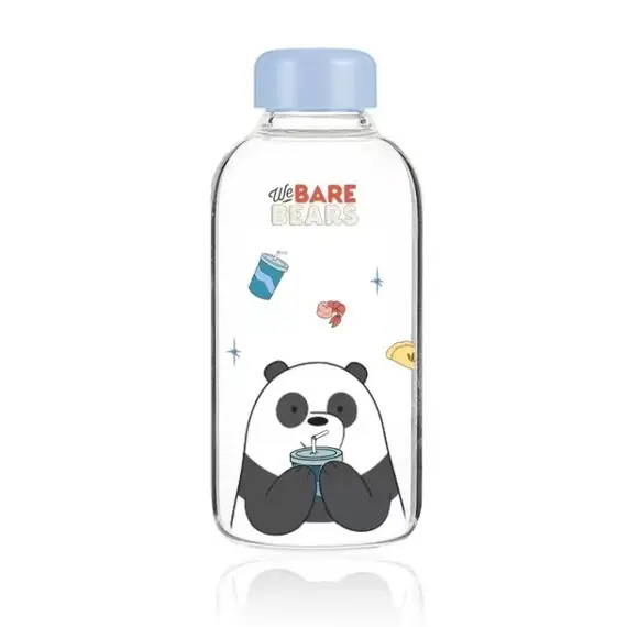 Shishe qelqi We Bare Bears 600ml Panda, Ngjyra: E përzier