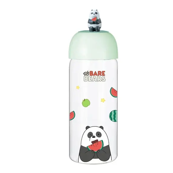Shishe qelqi We Bare Bears 420ml Panda, Ngjyra: E përzier