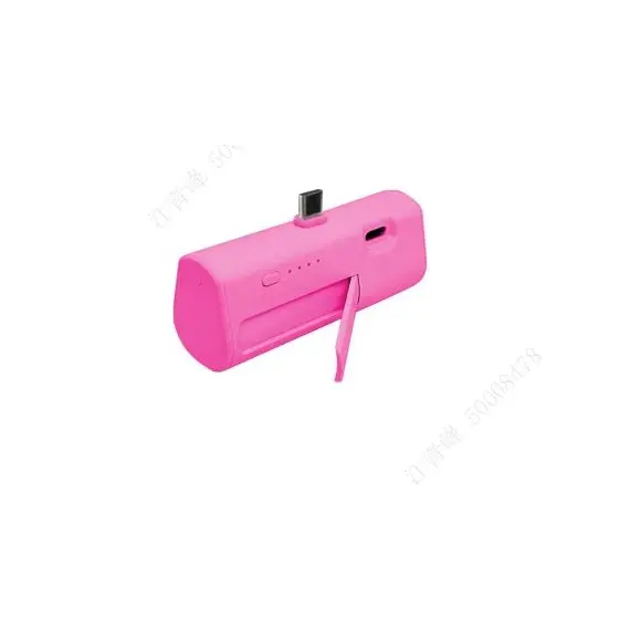 Mbushës  3000 mAh (Type-C) / rozë, Ngjyra: Rozë