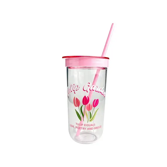 Gota plastike 600ml Tulip Garden Collection