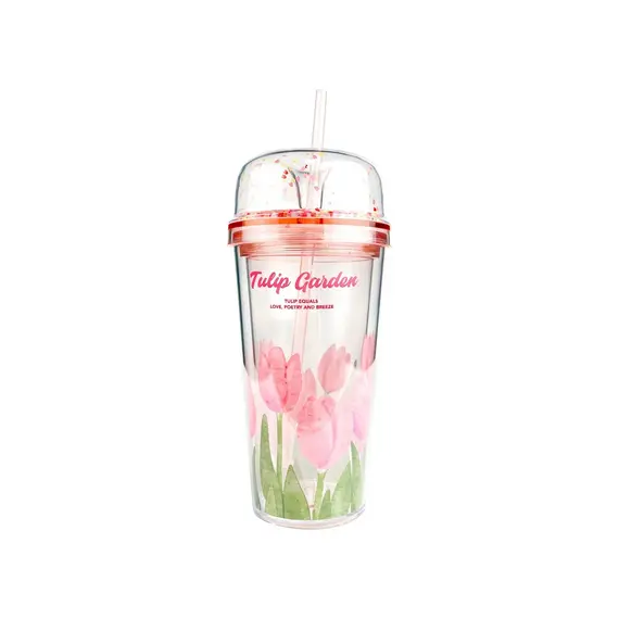 Gota plastike 480ml Tulip Garden Collection