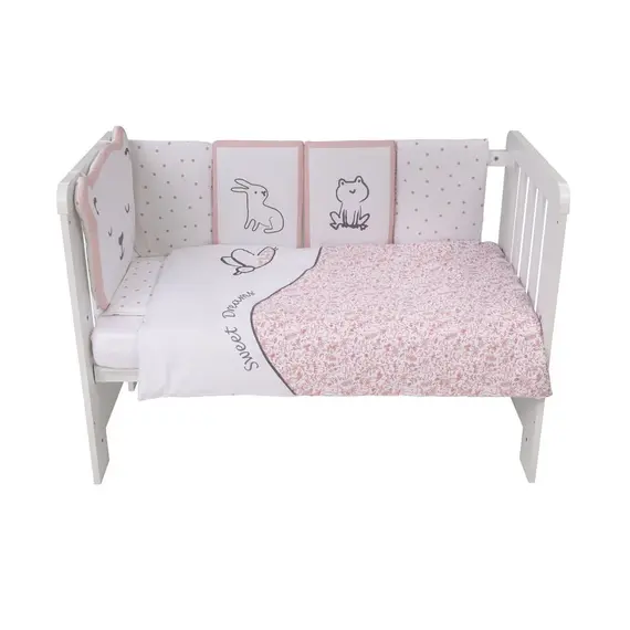Mbulesa Set 10 pjese Teddy, pink Buba, Ngjyra: Rozë