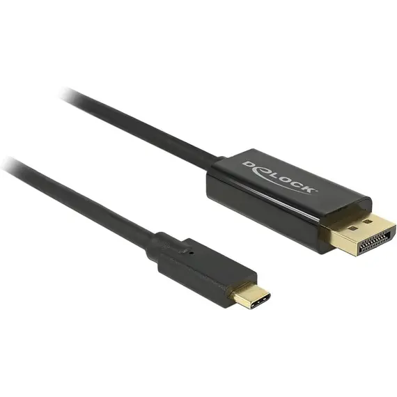 Konvertues  Delock Usbc > Displayport  Stst  1M 4K 60Hz ,  Zezë