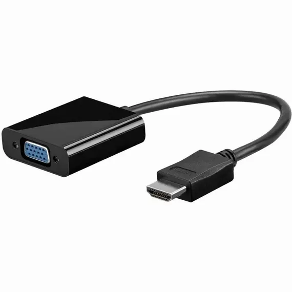 Konvertues Goobay Mbushës Hdmi > Vga , 3, 5Mm Stereo  Stbu  68793,  Zezë