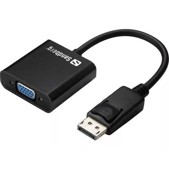 Konvertues Mbushës Sandberg  50843 Displayport > Vga  Stbu ,  Zezë