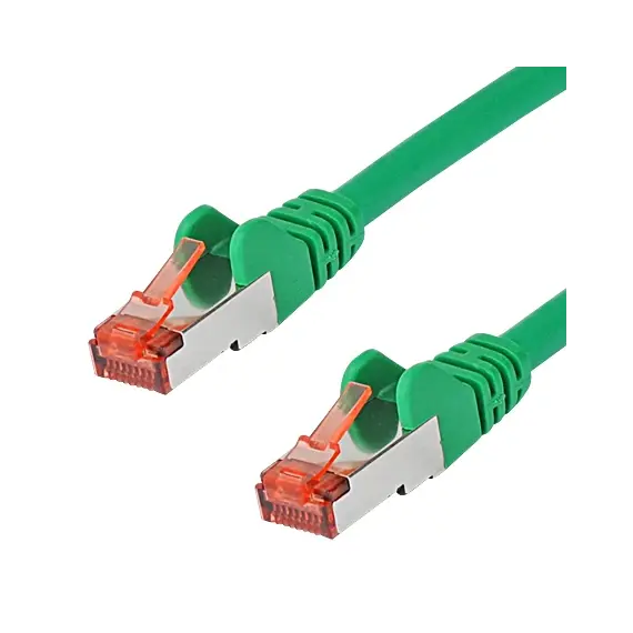 Kabëll Patchkabel Cat6A Rj45  Sftp Pimf  0, 25M,  Gjelbërt