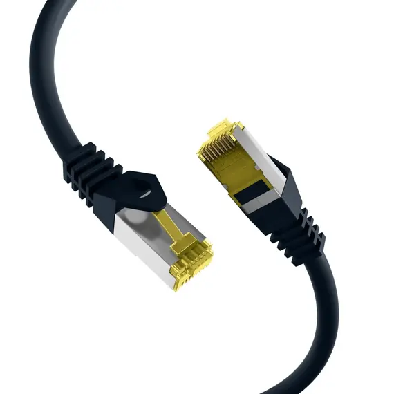 Kabëll Patchkabel Cat6A Rj45 Sftp Pimf  15M,  Zezë , 2 image