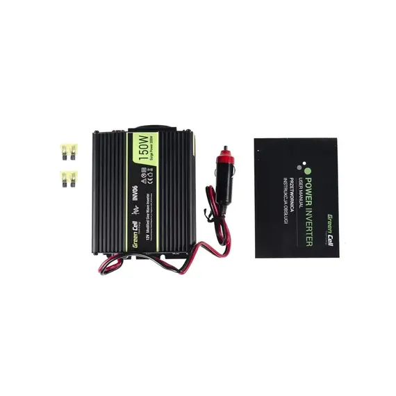 Konvertues  Inverter Green Cell Voltage Converter 12V To 230V 150W, 300W,  Zezë , 3 image