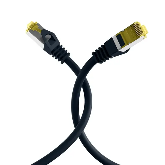 Kabëll Patchkabel Cat6A Rj45 Sftp Pimf  15M,  Zezë , 4 image