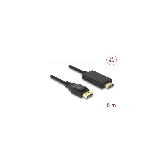 Kabëll Displayport Shiverpeaks 1.2  Stst  1M 19Pin,  Zezë